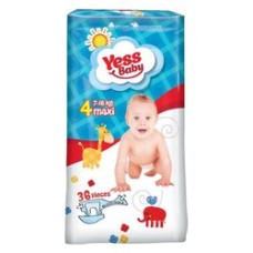 Підгузки Yess Baby Super 4 Maxi 7-18кг (36 шт)
