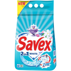 Пральний порошок Savex Power Zyme 2 in 1 White автомат 4 кг