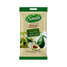 Вологі серветки з олією авокадо Smile Herbalis 10 шт
