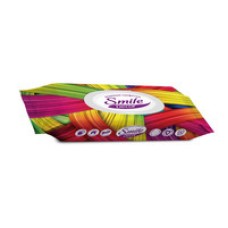 Вологі серветки з антибактеріальним ефектом Smile Decor Color Mix  60 шт