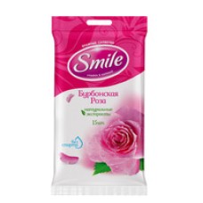 Вологі серветки "Бурбонська троянда" Smile 15 шт